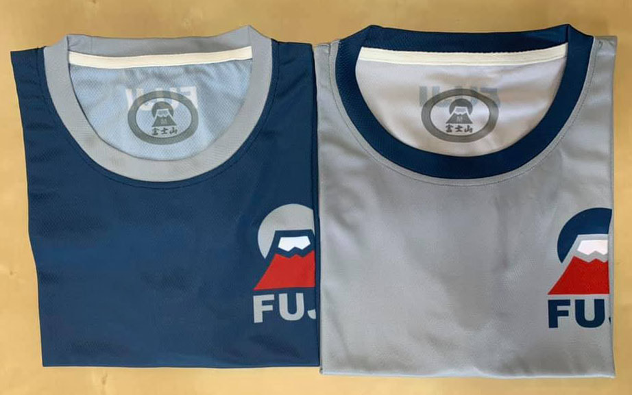 Mt. Fuji T-Shirts come in Light Gray and Navy